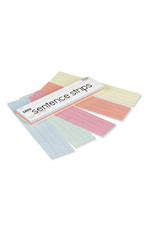 SENTENCE STRIPS - 3"X12" ASSORTED PASTEL COLORS 100 PACK