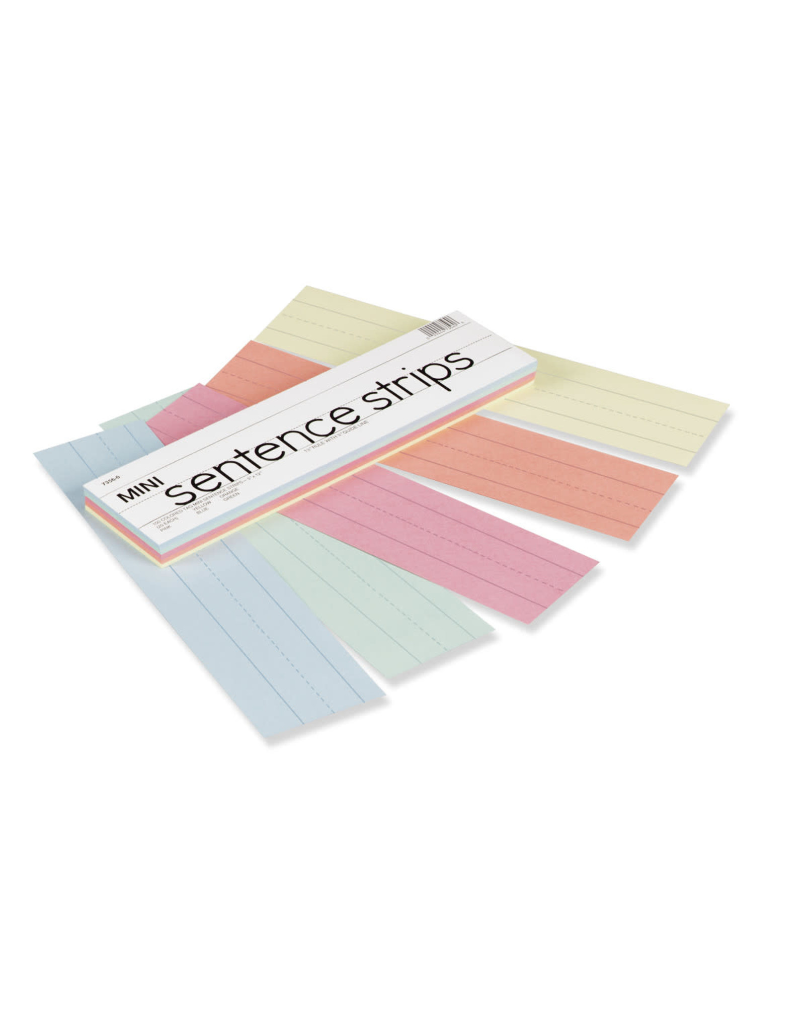 SENTENCE STRIPS - 3"X12" ASSORTED PASTEL COLORS 100 PACK