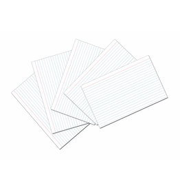 INDEX CARDS   RULED   5"x8" 100 PACK