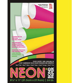 NEON PAPER  YELLOW -  8 1/2"X11" 100 SHEETS