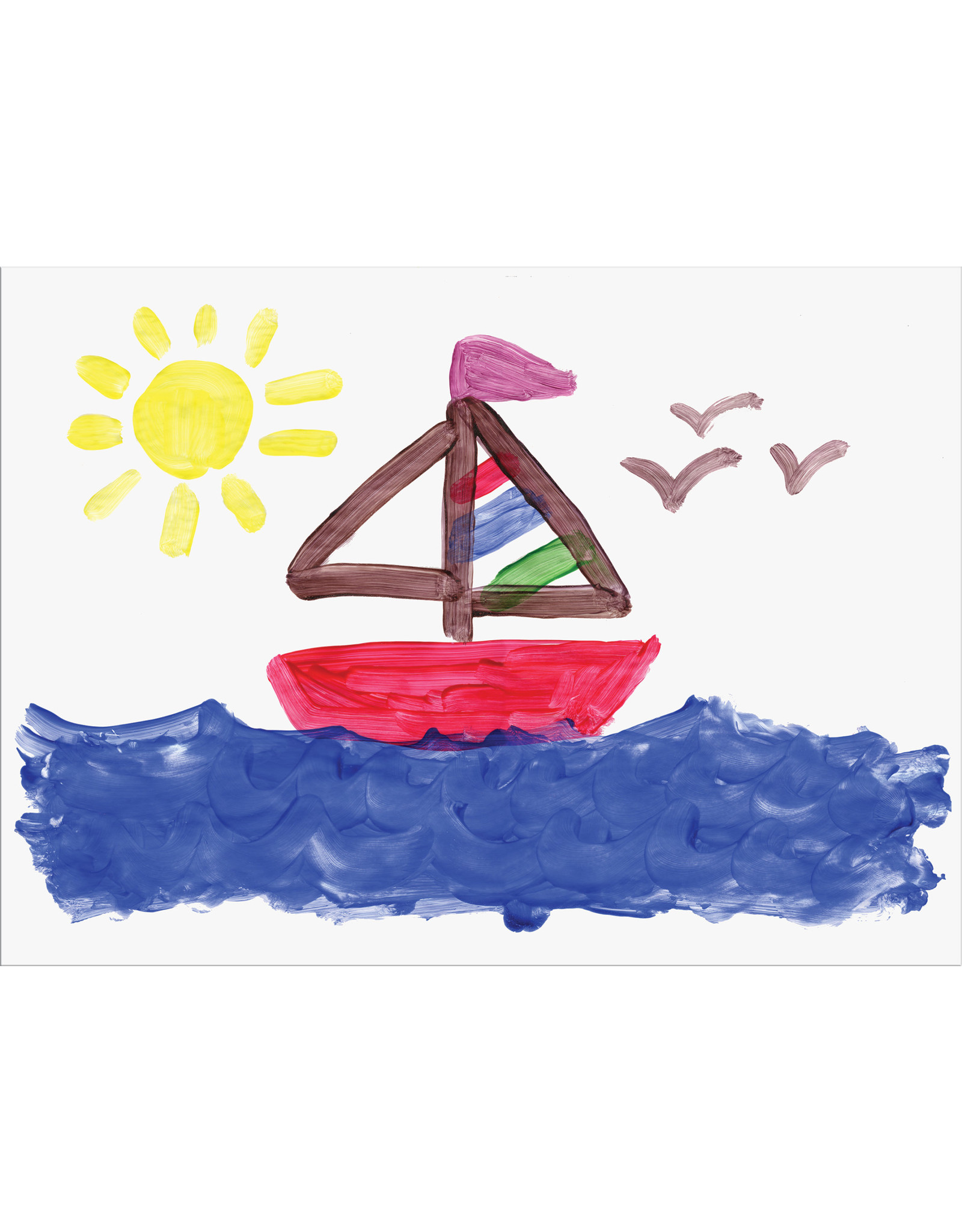 FINGER PAINT  PAPER 16"x22" WHITE  100 sheets