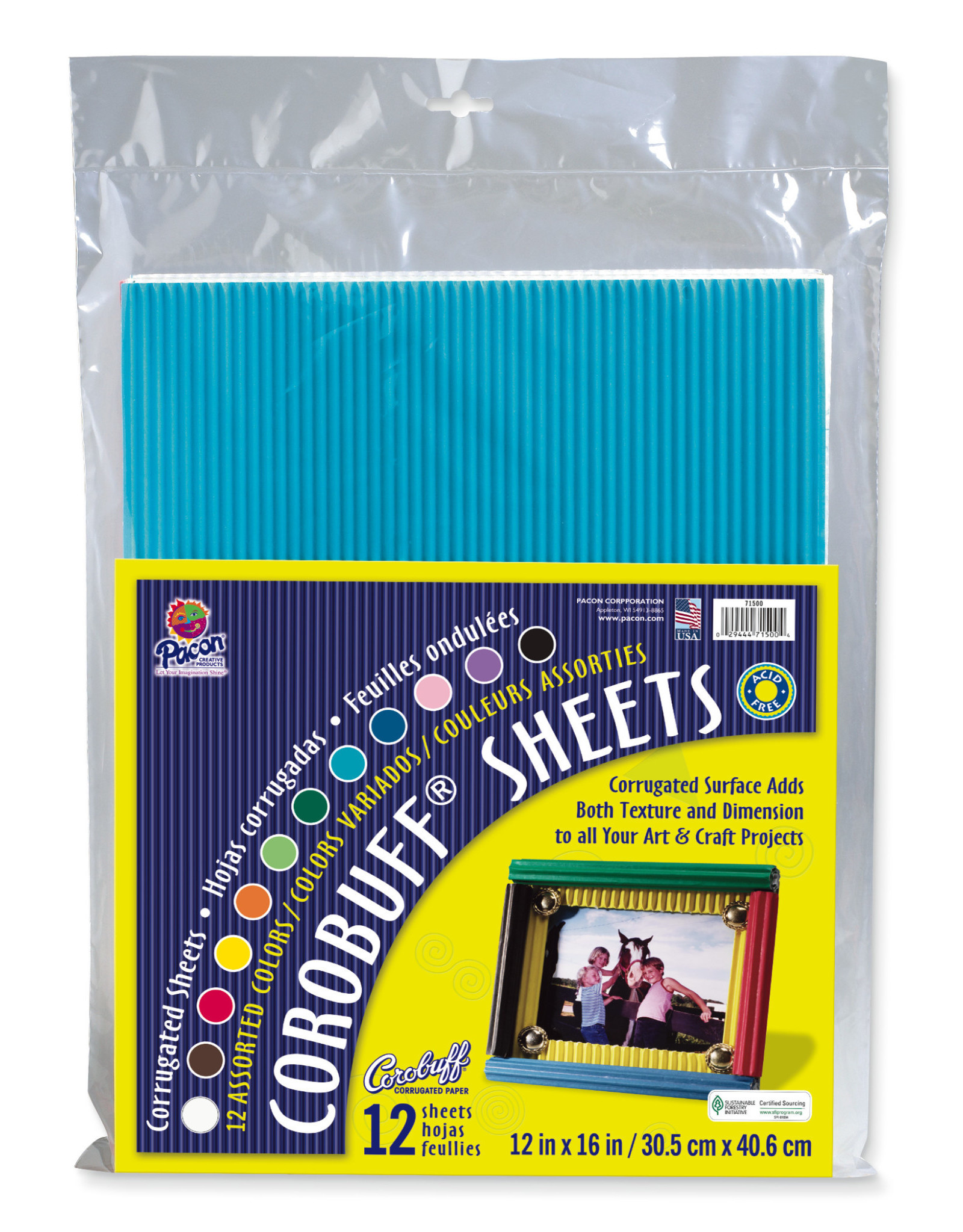 CORRUGATED SHEETS 12x16" 12PCS