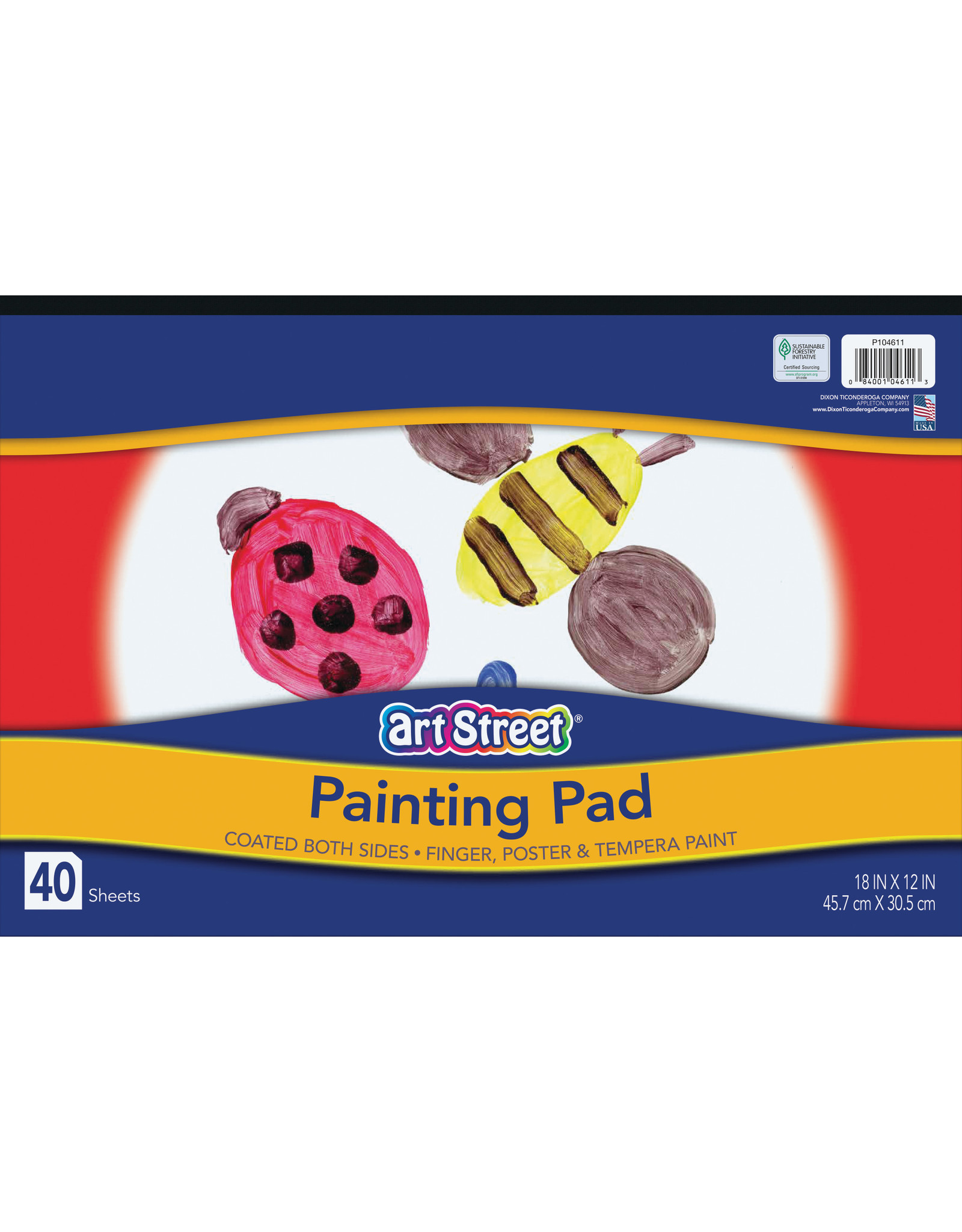 FINGER PAINTING PAD 18"x12"  40sheets