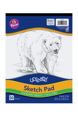 SKETCH PAD: 9x12 MEDIUM WEIGHT - 50 SHEETS
