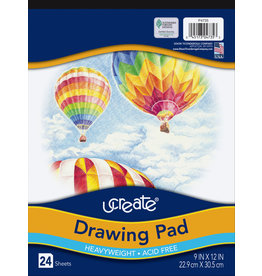 DRAWING PAD: 9x12 - 24 SHEETS