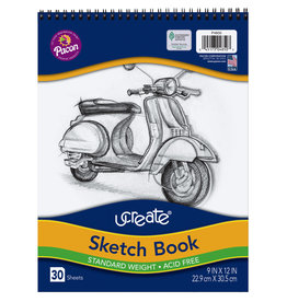SKETCH BOOK: 9x12 LIGHT WEIGHT 30 SHEETS