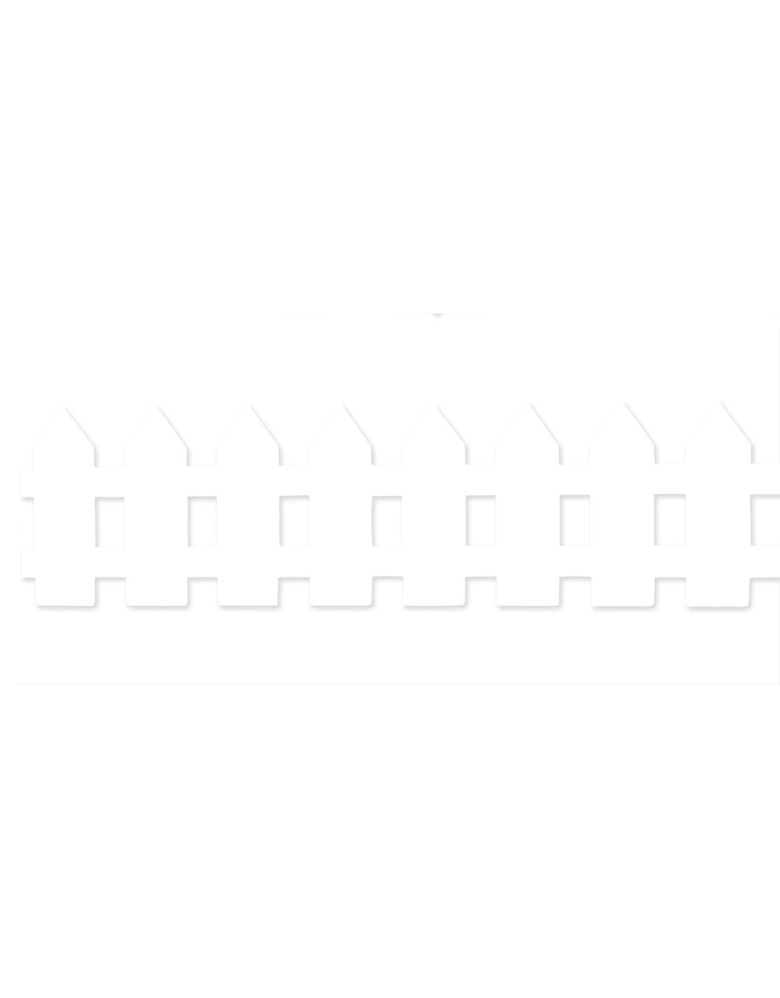 HYGLOSS BORDERS PICKET FENCE  - 3"x36'