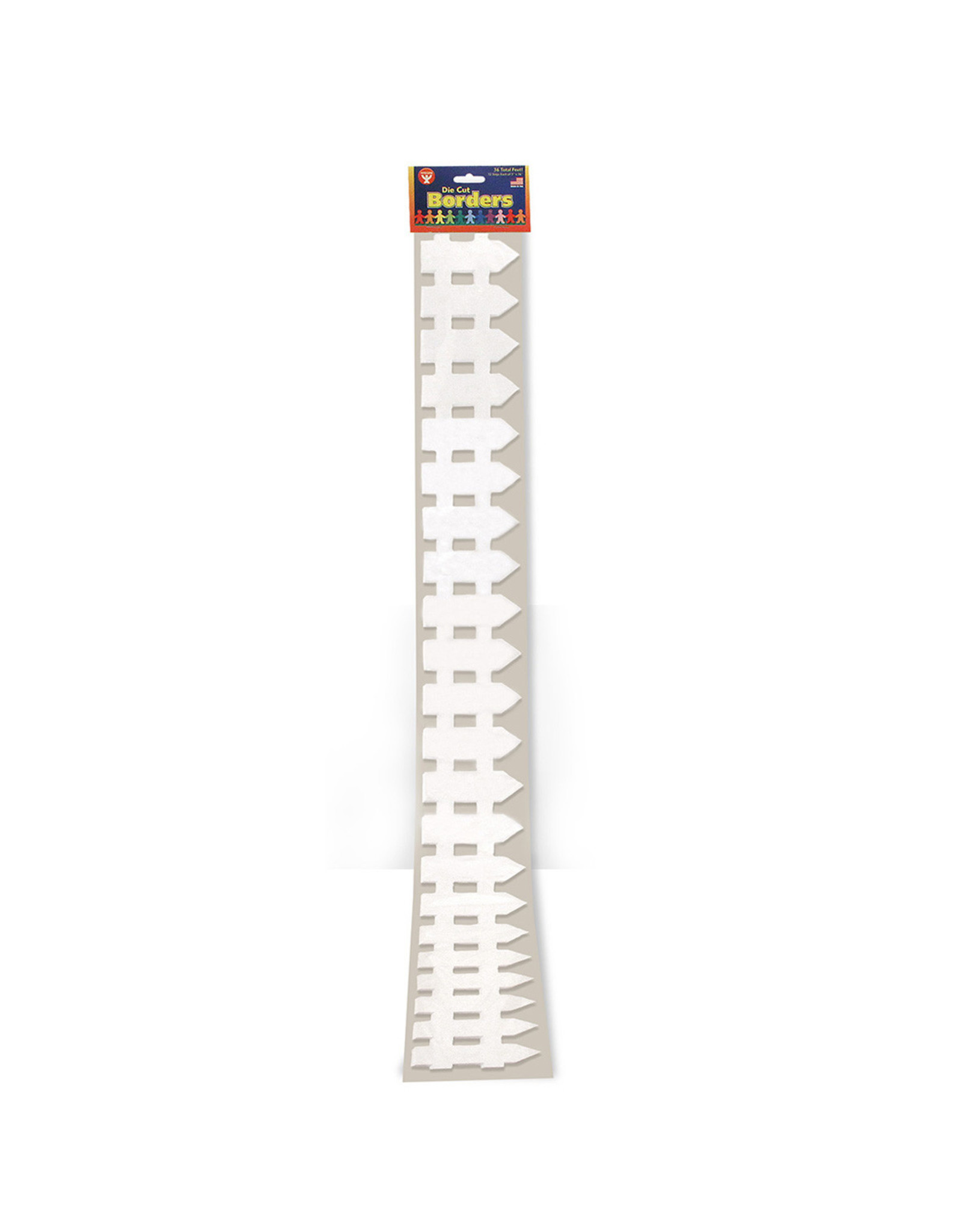 HYGLOSS BORDERS PICKET FENCE  - 3"x36'