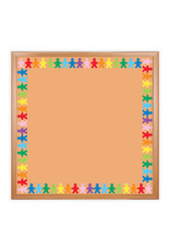 SCALLOPED BORDER  RAINBOW PEOPLE DIE-CUT - 3"x36'
