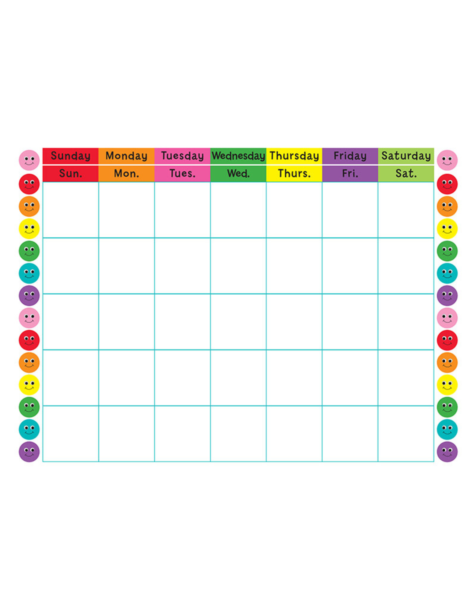 CALENDAR: SMILE FACE 17"X22"