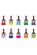 CUT OUTS: HAPPY PAINT BRUSHES 7" - 30 PACK