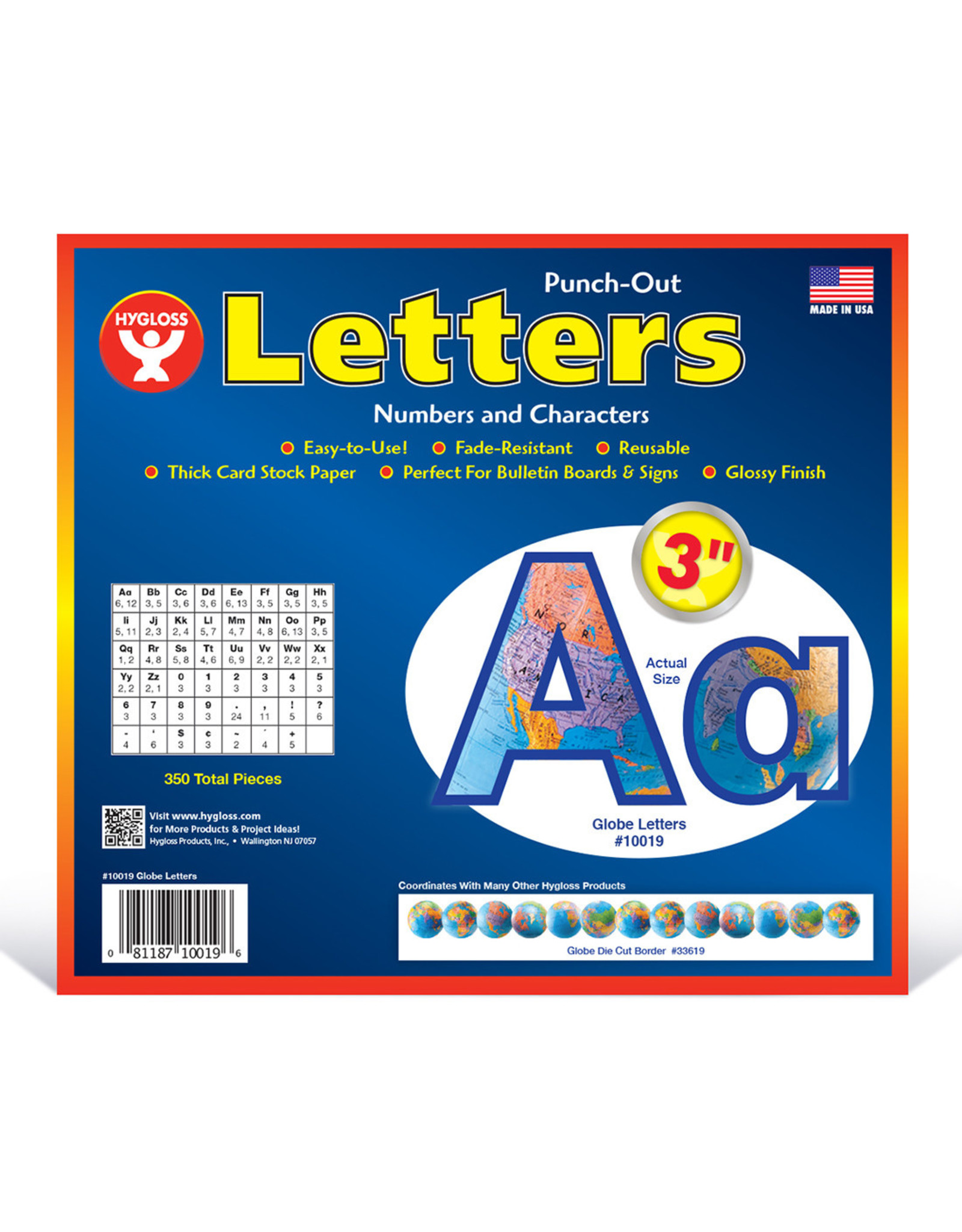 READY LETTERS: GLOBE COMBO
