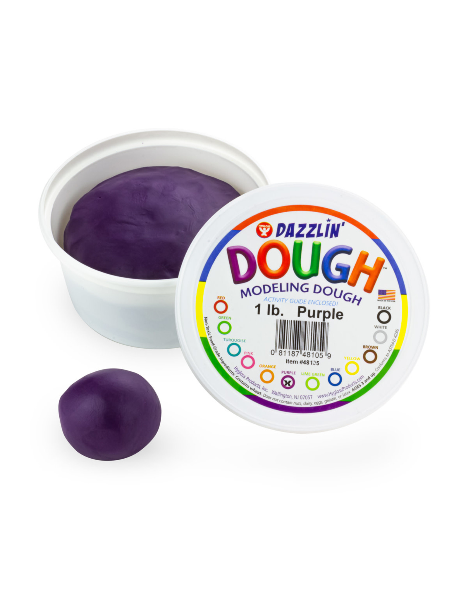 DAZZLIN DOUGH: 1 LB UNSCENTED PURPLE