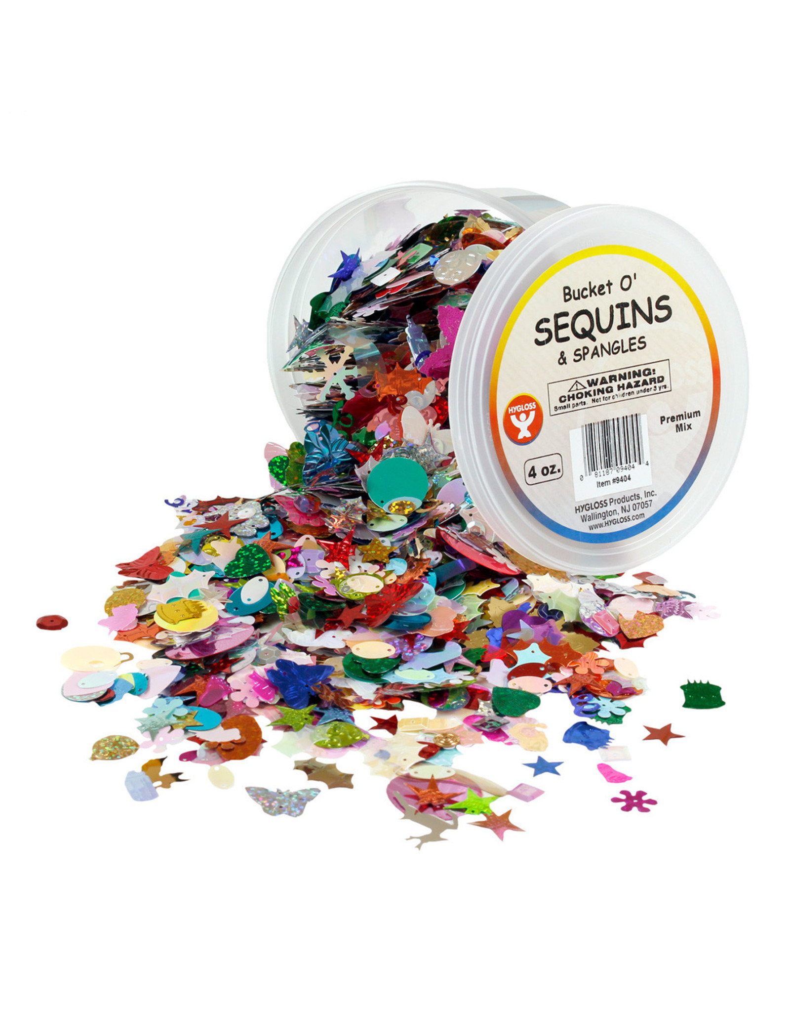 SEQUINS AND SPANGLES CONFETTI 4oz bucket