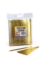 HYGLOSS STICK-A-LICKS: CHAIN STRIPS ½"x5" GOLD 1000 PACK