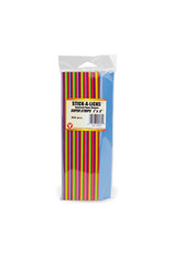 HYGLOSS STICK-A-LICKS: CHAIN STRIPS  1"x8"  ASSORTED COLORS 500 PACK