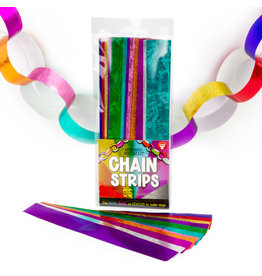 HYGLOSS STICK-A-LICK CHAIN STRIPS:  1"x8"  METALLIC EMBOSSED 96 PACK
