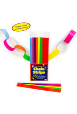 HYGLOSS STICK-A-LICKS: CHAIN STRIPS 1"x8" ASSORTED COLORS 100 PACK