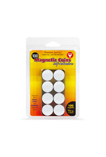 MAGNETIC COINS - SELF ADHESIVE 100 PACK