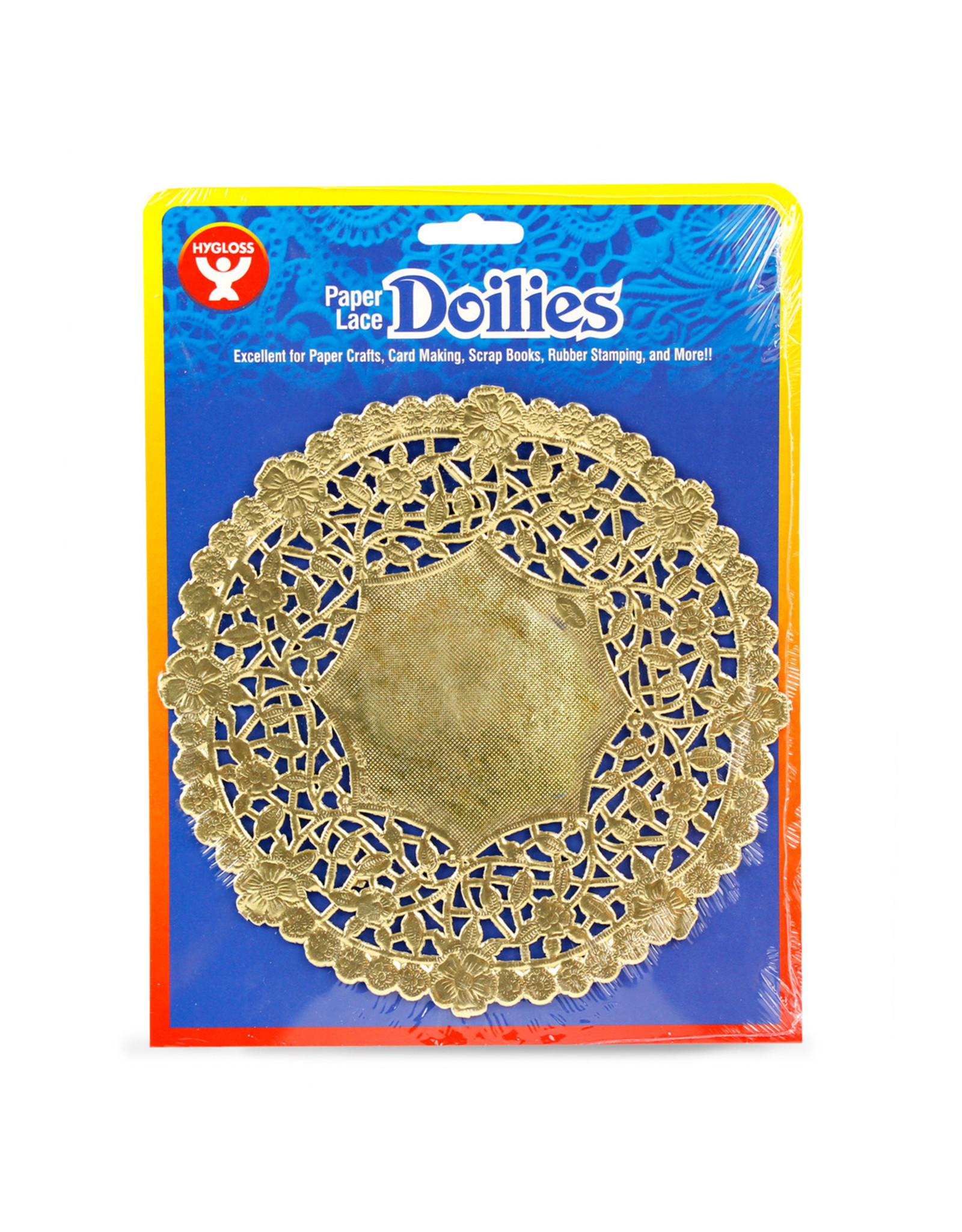 PAPER LACE DOILIES: 6" ROUND GOLD 100 PCS