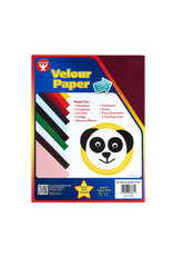 HYGLOSS VELOUR PAPER  8.5x11 BURGUNDY  10 PACK