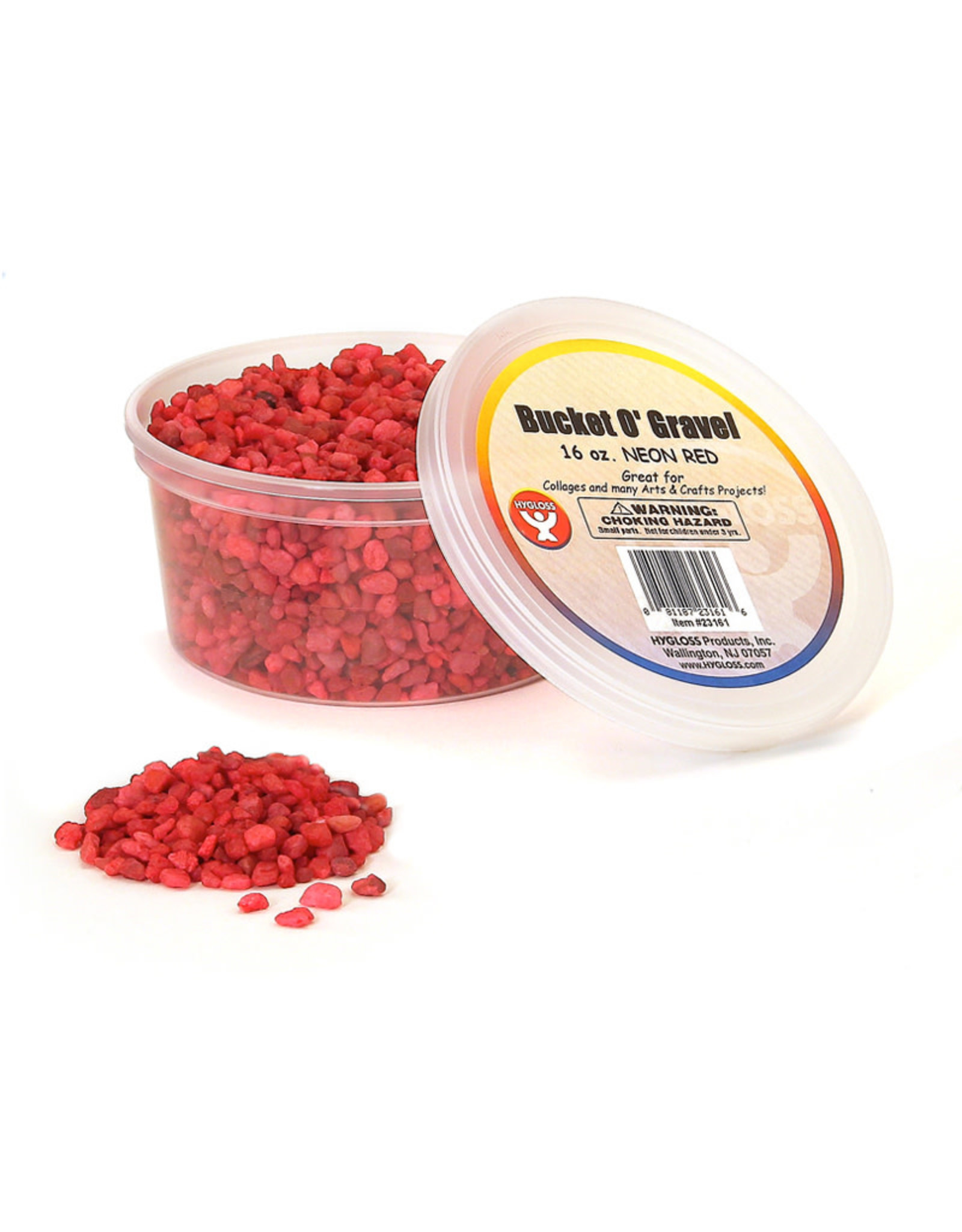 GRAVEL - 16 OZ - NEON RED
