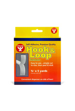 VELCRO, STRIP: HOOKS & LOOPS .75"x5YARDS