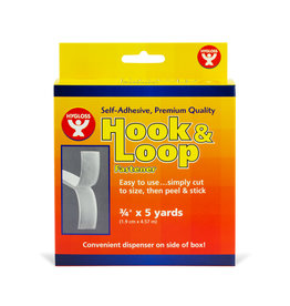 VELCRO, STRIP: HOOKS & LOOPS .75"x5YARDS