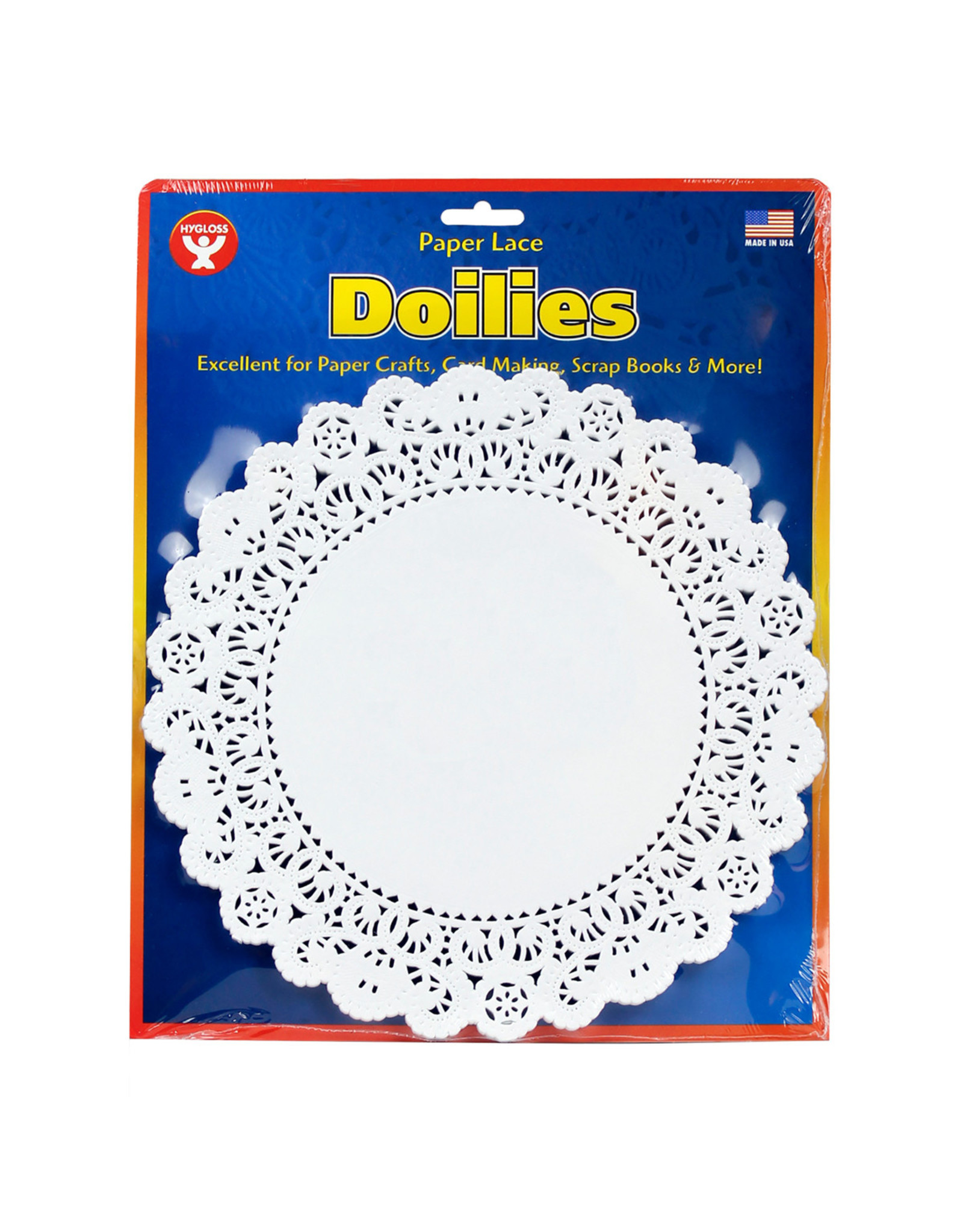 PAPER LACE DOILIES: 8" ROUND WHITE 36pcs