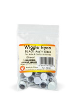 WIGGLE EYES - 100Pcs  ASSORTED  SIZES