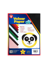 HYGLOSS VELOUR PAPER - 8.5x11 - BLACK  10 PACK