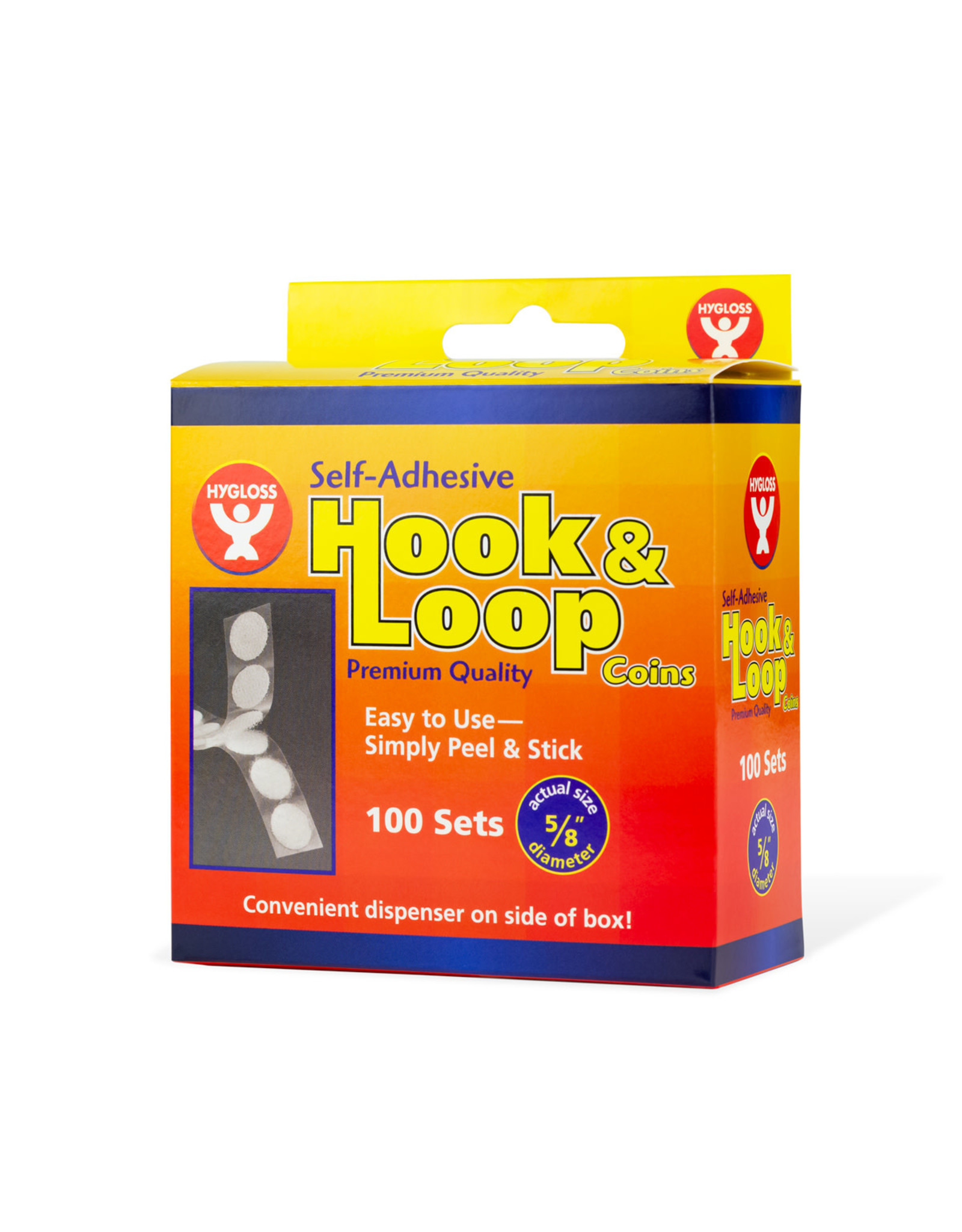 VELCRO COINS HOOK & LOOP  100 SETS