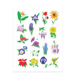 STICKER FORMS - PRETTY FLOWERS - 3 SHEETS