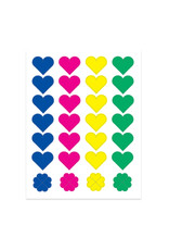 STICKERS: - HEART SHAPE  - 3 SHEETS