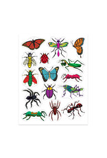 STICKER FORMS - INSECTS  3 sheets