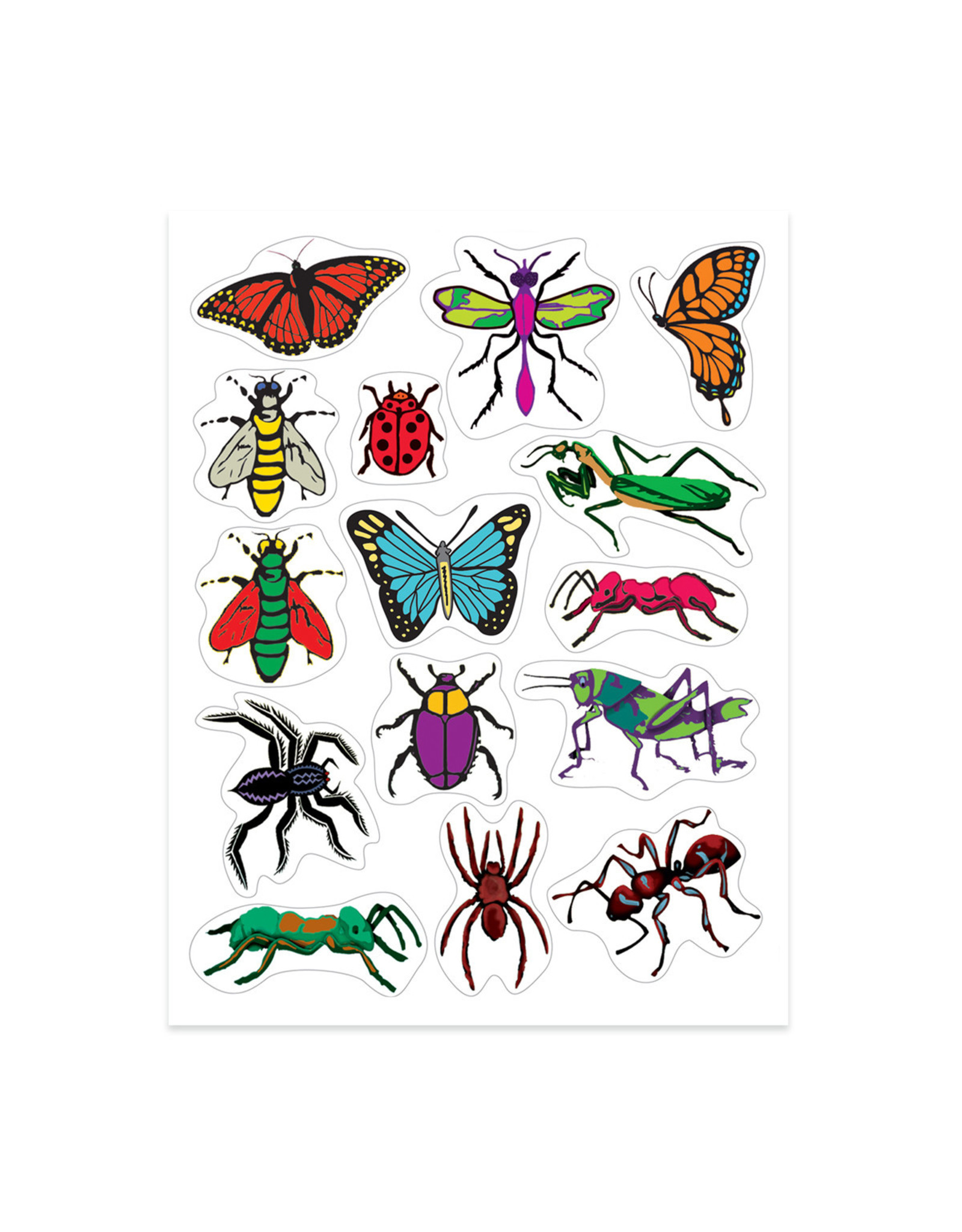 STICKER FORMS - INSECTS  3 sheets