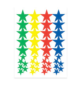 STICKER FORMS - STAR SHAPES - 3 SHEETS