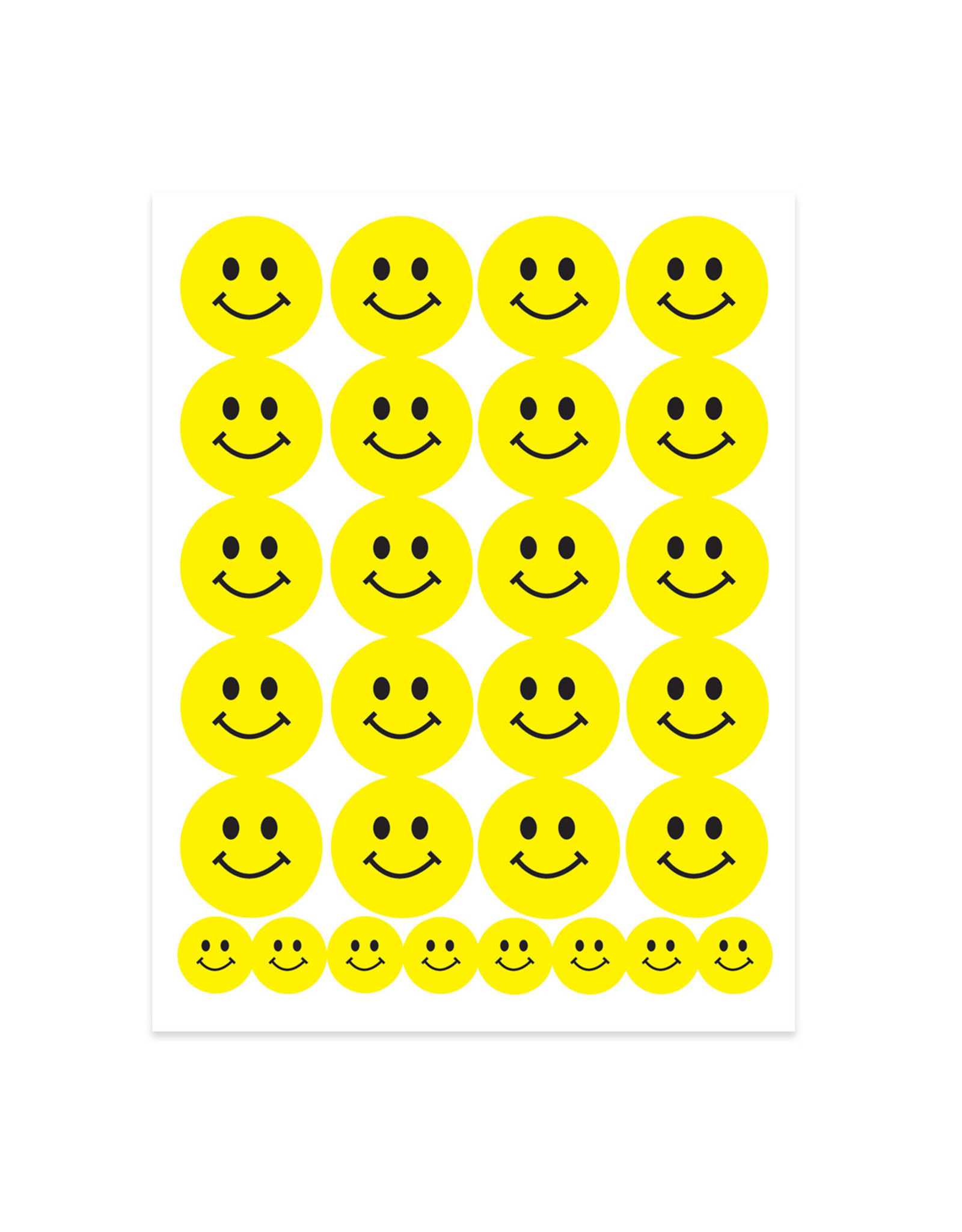 STICKER FORMS - SMILEY FACES - 3 SHEETS