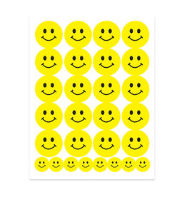 STICKER FORMS - SMILEY FACES - 3 SHEETS