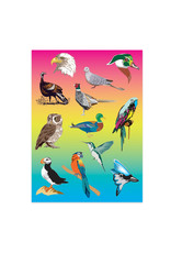 STICKER FORMS - BIRDS - 3 sheets