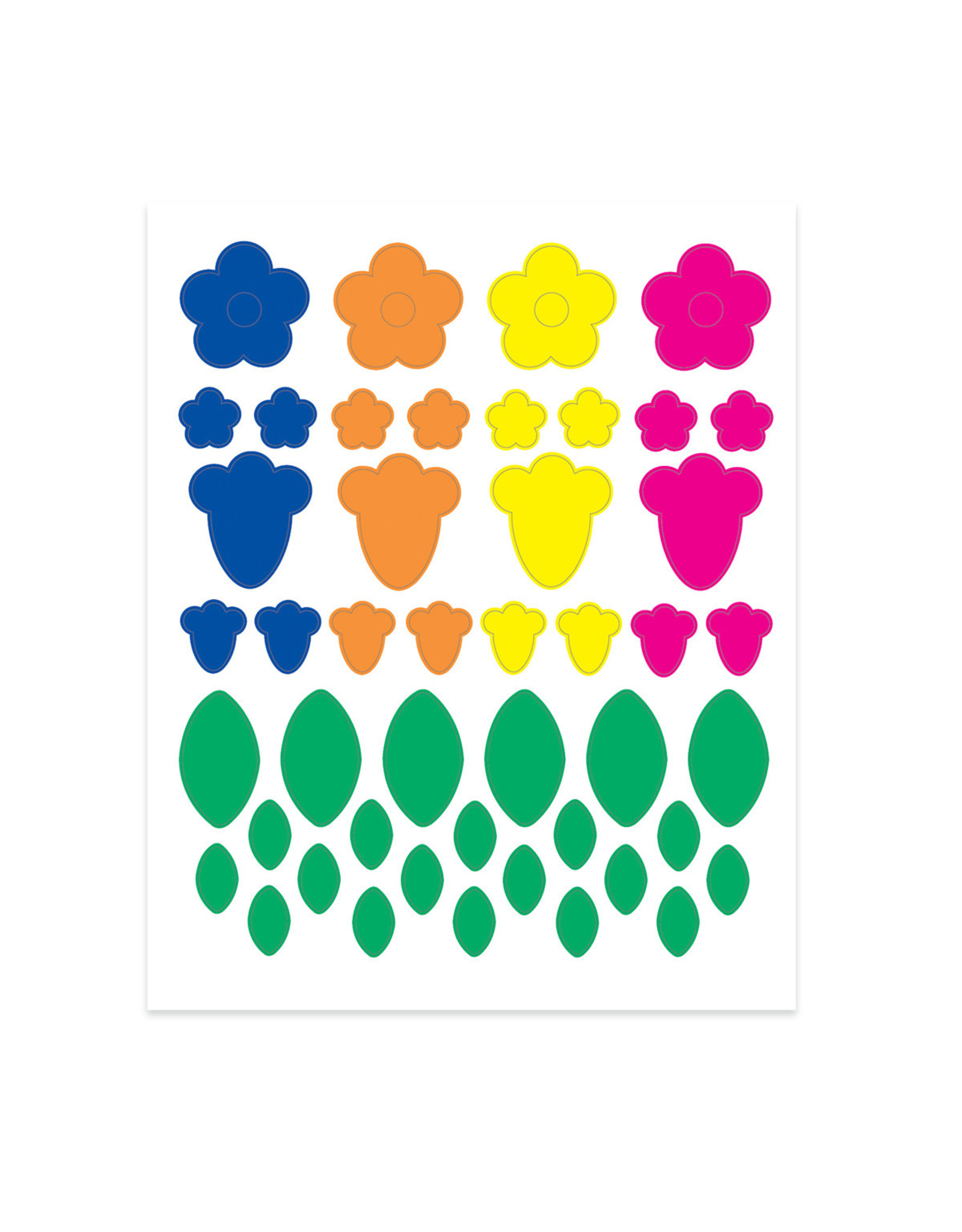 STICKER FORMS - FLORAL SHAPES