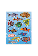 STICKER FORMS - FISH 3 SHEETS