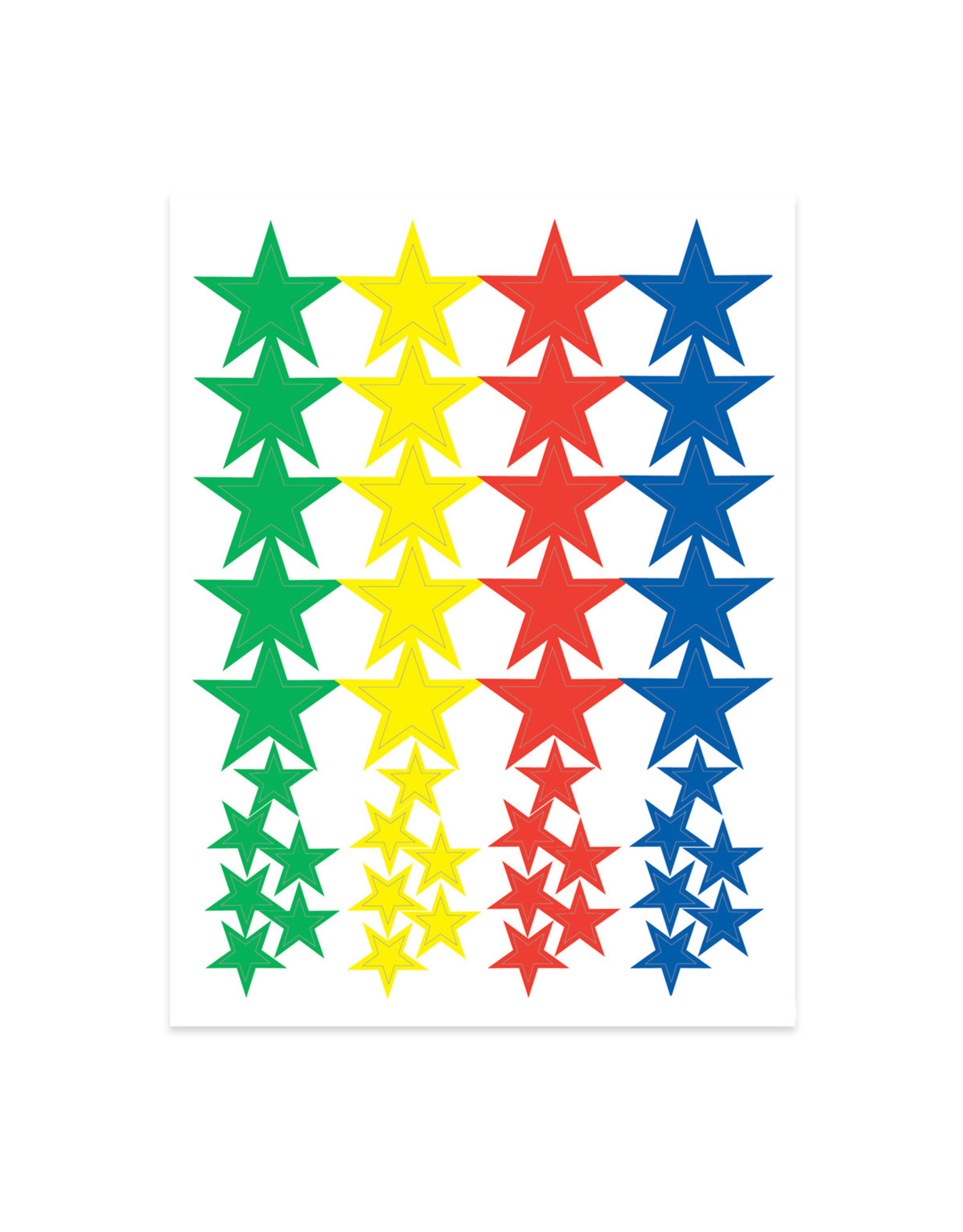 STICKER FORMS - STAR SHAPES 25sheets