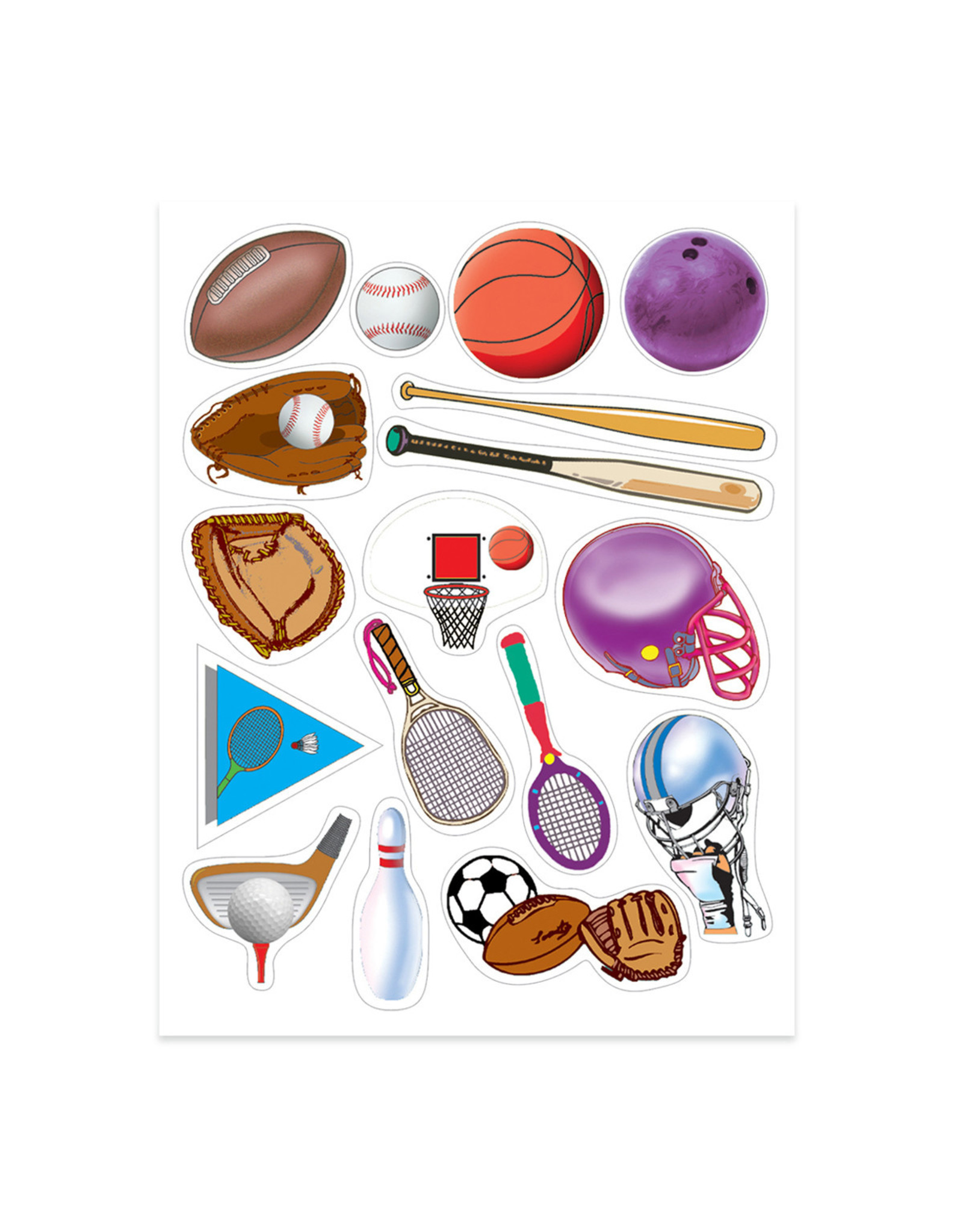 STICKER FORMS - SPORTS - 3 SHEETS