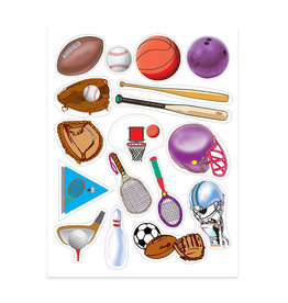 STICKER FORMS - SPORTS - 3 SHEETS