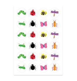 STICKERS: BUGS 1" , 3 SHEETS