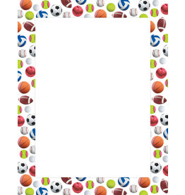 POSTER SPORTS BALL BORDER 17"x22"