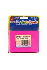 POCKET CARDS 2.5x3.5ASST CLRS  100CRDS