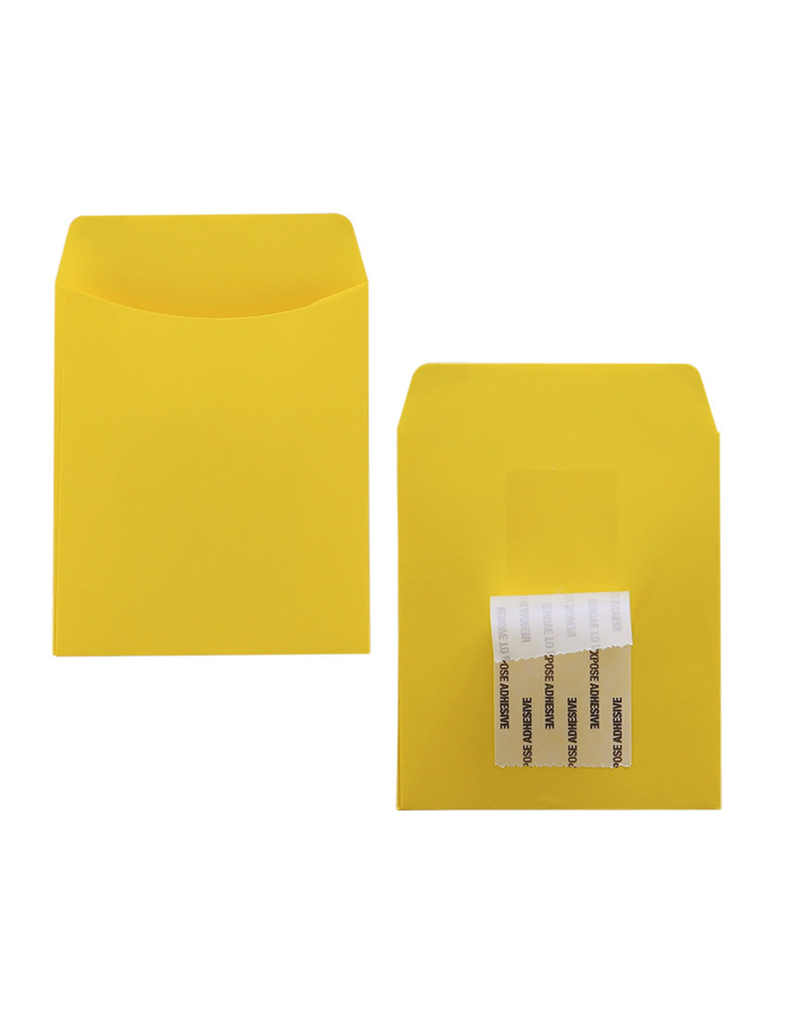 LIBRARY POCKETS YELLOW