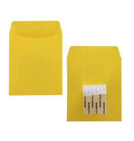 LIBRARY POCKETS YELLOW